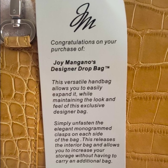 Joy Mangano shoulder/tote bag. Tassel, silver hardware and expandable. - Picture 3 of 8